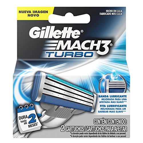4902430563673 - GILLETTE MACH 3 TURBO REPLACEMENT BLADES 2 PCS (TURBO)