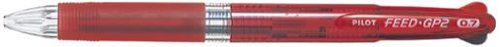 4902505294457 - BALLPOINT PEN FUIDO GP2 COLORS CLEAR RED BKGE25RCR