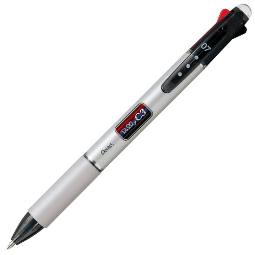 4902506217578 - PENTEL BPC37 ROLLY C3 3-COLOR 0.7MM RETRACTABLE BALLPOINT PEN (INK COLOR: BLACK, BLUE AND RED)