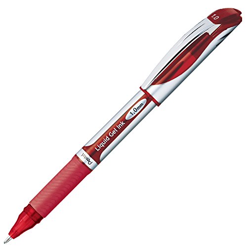 4902506228246 - PENTEL ENERGEL BALLPOINT PEN, 1.0MM TRIANGLE TIP, RED INK (BL60-B)