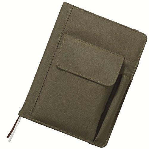 4903419330217 - LIHITLAB SMART FIT MULTIFUNCTION COVER NOTEBOOK A5 OLIVE