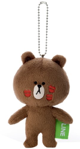 4904790280030 - LINE CHARACTER MASCOT (WITH BALL CHAIN) BROWN BR-14 (JAPAN IMPORT)