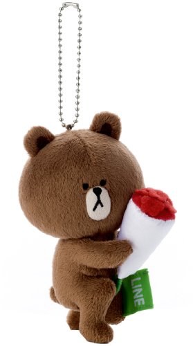 4904790280047 - LINE CHARACTER MASCOT (WITH BALL CHAIN) BROWN BR-15 (JAPAN IMPORT)