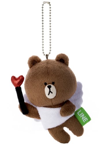 4904790299384 - LINE CHARACTER MASCOT (WITH BALL CHAIN) BROWN BR-12 (JAPAN IMPORT)