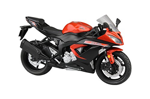 4905083097755 - SKYNET 1/12 FINISHED GOODS KAWASAKI NINJA ZX-6R 2014 ORANGE COMPLETE MOTORCYCLE MOTOR BIKE VEHICLE MODEL FIGURE SKYNET AOSHIMA
