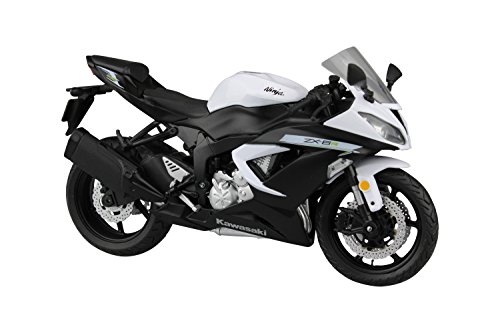 4905083097779 - SKYNET 1/12 FINISHED GOODS KAWASAKI NINJA ZX-6R 2014 WHITE COMPLETE MOTORCYCLE MOTOR BIKE VEHICLE MODEL FIGURE AOSHIMA