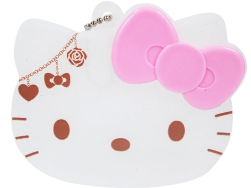 4905104119435 - HELLO KITTY COSMETICS CASE FACE-SHAPE BLACK | SANRIO LICENSED (CASE FOR COTTON SWABS, ADHESIVE PLASTERS, EYELASH, NAIL ETC) (JAPAN IMPORT)