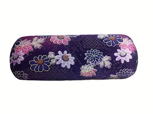 4905310046631 - PURPLE FLORAL PRINT HARD EYEGLASSES CASE CONTAINER FOR MAXIMUM GLASSES SECURITY-JOOJOO BEACH