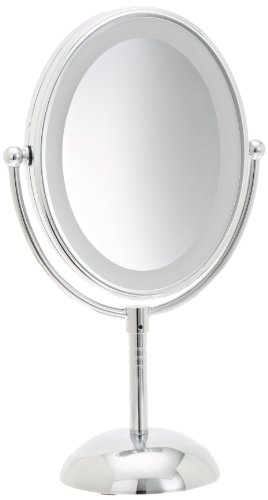 0490630908737 - CONAIR REFLECTIONS LED LIGHTED COLLECTION MIRROR, POLISHED CHROME FINISH