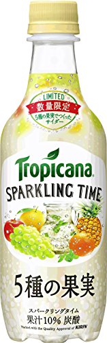 4909411068462 - 450MLX24 THIS TROPICANA SPARKLING TIME FIVE KINDS OF FRUIT