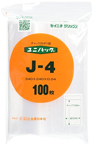 4909767112109 - (WITH ZIPPER PLASTIC BAG) UNIPAC (100 PIECES CASE) J-4 (JAPAN IMPORT)