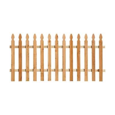 4913173122553 - 3-1/2 FT. X 8 FT. WESTERN RED CEDAR SPACED PICKET FRENCH GOTHIC FENCE PANEL KIT