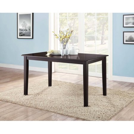 4913553142089 - MAINSTAYS DINING TABLE, ESPRESSO, ESPRESSO DINING TABLE WITH RICH FINISH EASY CARE AND ASSEMBLY