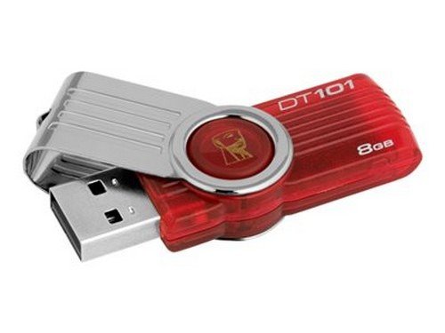 4923123144917 - KINGSTON DATATRAVELER 101 G2 - USB FLASH DRIVE - 8 GB - USB 2.0 - RED