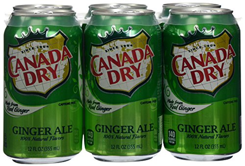 0492713000222 - CANADA DRY GINGER ALE, 6PK, 12 OZ