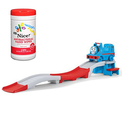 4933323113835 - STEP2 THOMAS THE TRAIN UP & DOWN ROLLER COASTER RIDE-ON TOY WITH 9-FEET TRACK WITH ANTIBACTERIAL HAND WIPES