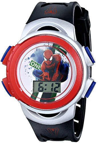 0049353906195 - MARVEL KIDS' ASMK2D085 SPIDER-MAN WATCH WITH BLACK PLASTIC BAND