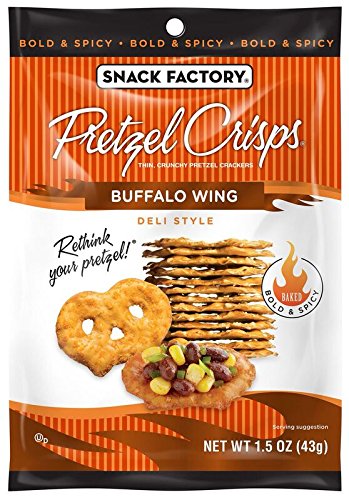 0049508001218 - SNACK FACTORY BUFFALO WING SNACK FACTORY PRETZEL CRISPS, 1.5 OUNCE (PACK OF 24)