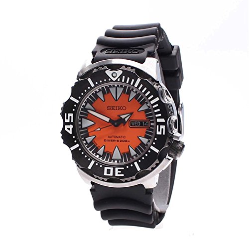 4954628158383 - SEIKO 2ND GENERATION MONSTER, STAINLESS STEEL CASE RUBBER STRAP ORANGE DIAL, 200M - SRP315J1 - MADE IN JAPAN
