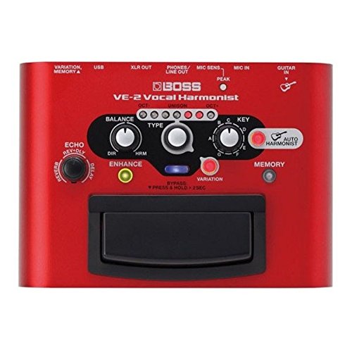 4957054504496 - BOSS VE-2 VOCAL HARMONIST VOCAL STOMPBOX WITH EFFECTS AND GUITAR-DRIVEN HARMONIES