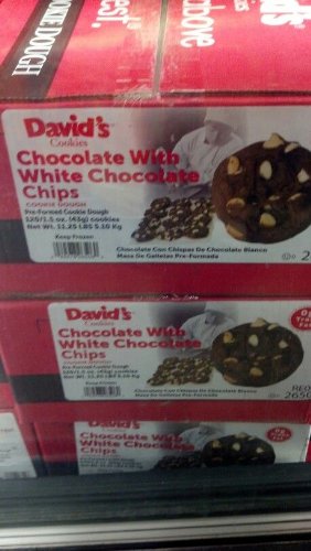0049578265060 - DAVID'S COOKIES: CHOCOLATE WITH WHITE CHOCOLATE CHIP COOKIE DOUGH 120/1.5 OZ