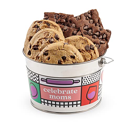 0049578991044 - DAVID’S COOKIES MOTHERS DAY GLUTEN-FREE COOKIES AND BROWNIES – CELEBRATE YOUR MOMS SPECIAL DAY - COMES WITH A LOVELY TIN BUCKET – IDEAL GIFT FOR MOMS THIS MOTHER’S DAY (1.3 LBS)