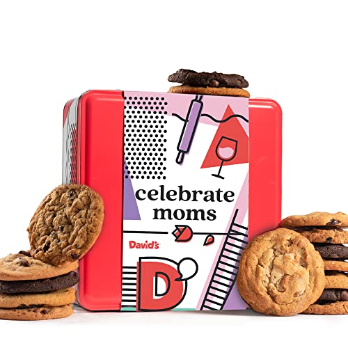 0049578998135 - DAVID’S COOKIES GOURMET COOKIES – 1LBS MOTHERS DAY ASSORTED COOKIE TIN – DELICIOUS TRADITIONAL RECIPES WITH ASSORTED FLAVORS