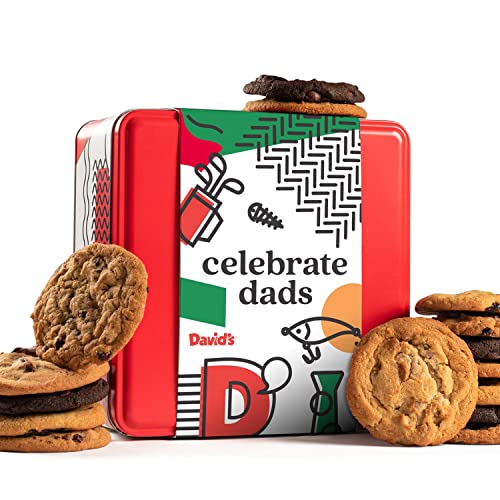 0049578998340 - DAVID’S COOKIES FATHERS DAY GOURMET COOKIES – LOVE COOKIE GIFT – 2LBS ASSORTED COOKIE TIN