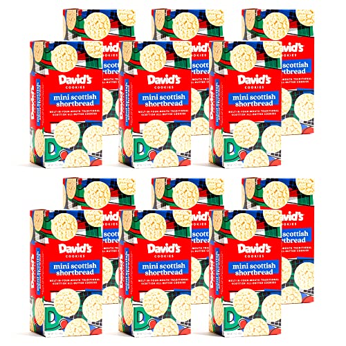 0049578999071 - DAVID’S COOKIES PURE BUTTER SHORTBREAD COOKIES 12 PACK – FRESH & YUMMY SHORTBREADS FOR TEA & COFFEE TIME - TRADITIONAL MINI SCOTTISH BUTTER SHORTBREAD COOKIE BOX - FRESH AND GOURMET COOKIES FOR SNACKS