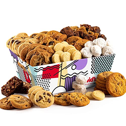 0049578999088 - DAVID COOKIES GIFT BASKET FOR FAMILIES - LARGE CRATE ASSORTED COOKIES FOR SHARING - FRESH GOURMET COOKIES WITH FINEST INGREDIENTS