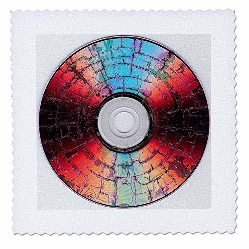 0496046795015 - 3DROSE QS_46795_1 BURNT DVD CONTEMPORARY, DECORATIVE, DVD, VCD, DISC, SOFTWARE, MODERN QUILT SQUARE, 10 BY 10-INCH