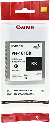 4960999299648 - CANON PFI-101BK BLACK INK TANK FOR IMAGEPROGRAF PRINTERS (0883B001).