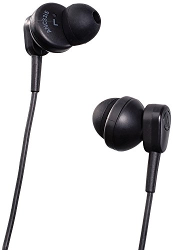 4961310120054 - AUDIOTECHNICA ATH-ANC33IS QUIETPOINT ACTIVE NOISE-CANCELLING IN-EAR HEADPHONES (BLACK)