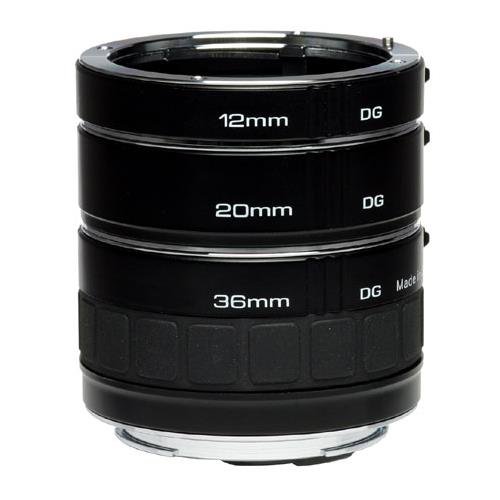 4961607089965 - KENKO AUTO EXTENSION TUBE SET DG 12MM, 20MM, AND 36MM TUBES FOR NIKON AF DIGITAL AND FILM CAMERAS - AEXRUBEDGN
