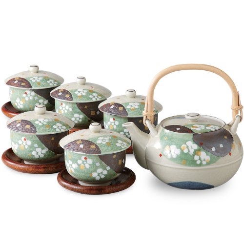 4965217039020 - JAPANESE ARITA WARE TEA SET HEIAN(TEA POT 1PC/TEA CUP 5PCS/SAUCER 5PCS)