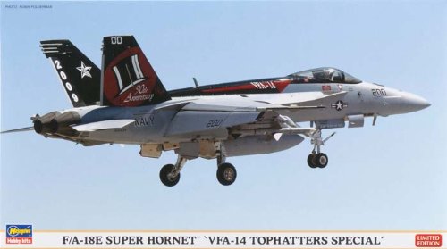 4967834009998 - HASEGAWA F/A-18E SUPER HORNET VFA-14 TOPHATTER LIMITED MODEL KIT