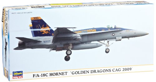 4967834019034 - HASEGAWA F/A-18C HORNET GLDN DRAGONS CAG '09 LIMITED MODEL KIT