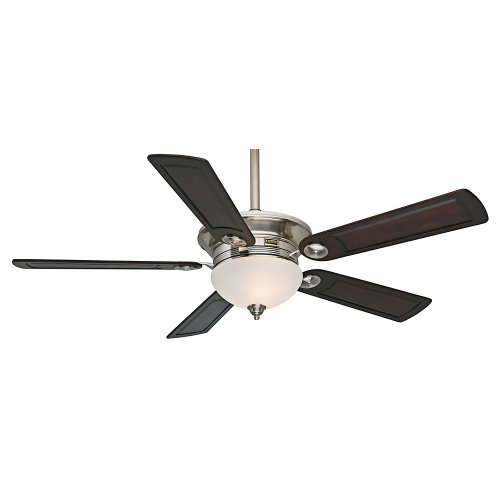 0049694590596 - CASABLANCA 59059 WHITMAN 54-INCH CEILING FAN WITH FIVE RECLAIMED ANTIQUE BLADES, WALL CONTROL AND LIGHT, BRUSHED NICKEL