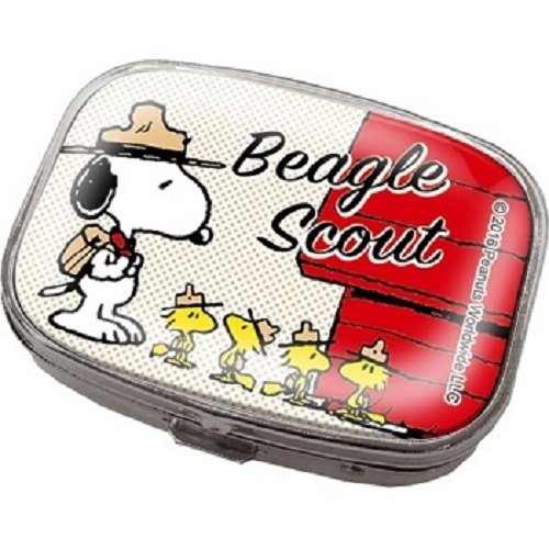 4970381363666 - SNOOPY MINI JEWELRY BOX 6 BEAGLE SCOUT THE PEANUTS STORAGE CABINET ORGANIZER STAND NECKLACE CHEST MIRROR DISPLAY HOLDER CASE ENSKY