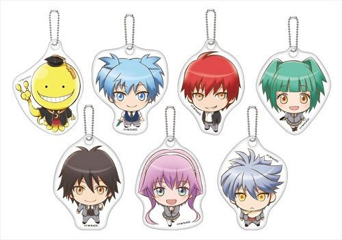 4970381364090 - ASSASSINATION CLASSROOM MIAGETE MASCOT 7 PACK BOX COLLECTABLE STRING CLIP SNAP RING KEY BALL CHAIN HOLDER BAG BACKPACK PURSE TOTE PHONE IPAD NOTEBOOK POUCH PENDANT DANGLE DECOR ACCESSORY KORO ENSKY
