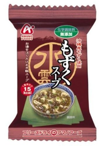 4971334200113 - AMANO FOODS FREEZE-DRIED ADDITIVE-FREE MOZUKU SEAWEED SOUP 0.16OZ X 10BAGS(FOR 10 SERVINGS)