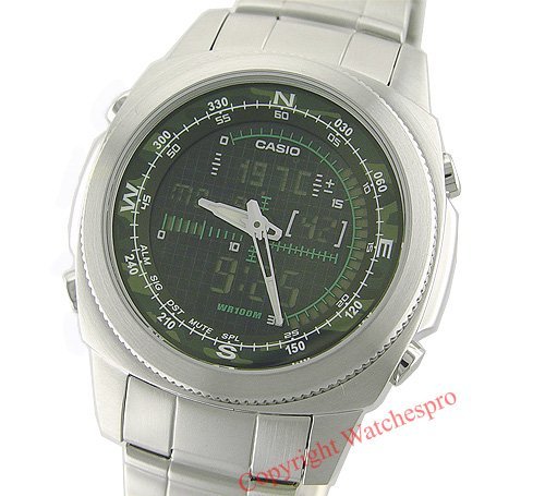 4971850881254 - CASIO OUTGEAR THERMOMETER 100 WR ALARM WATCH AMW-707D-1