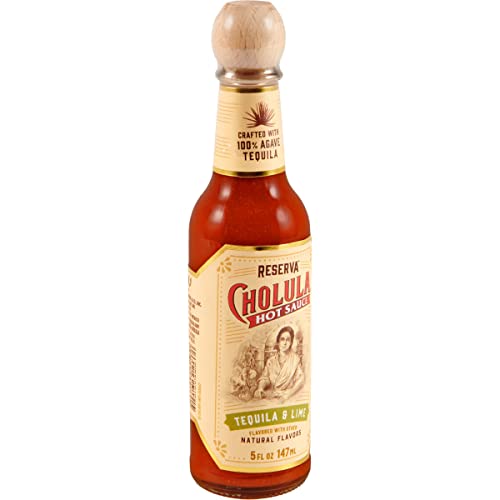 0049733010290 - CHOLULA TEQUILA & LIME RESERVA HOT SAUCE (CRAFTED WITH 100% AGAVE TEQUILA), 5 FL OZ