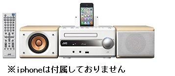 4975769404924 - VICTOR JVC IPOD DOCK, COMPACT COMPONENT SYSTEM (NATURAL WOOD) WOOD CONE EX-S3-M