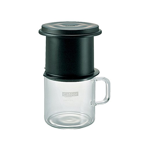 4977642171077 - HARIO ONE CUP CAFEOR PERMANTENT FILTER DRIP BREW COFFEE MAKER CFO-1B