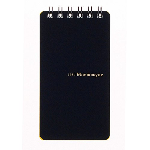 4979093193028 - MARUMAN MNEMOSYNE NOTEBOOK 4.53 X 2.36 INCHES (A7), 5MM RULED 18-LINE, 50 SHEETS (N193A)