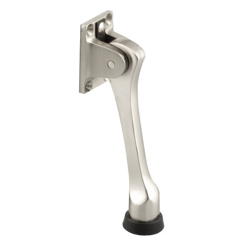 0049793045713 - PRIME-LINE PRODUCTS J 4571 HEAVY DUTY DOOR HOLDER, BRUSHED CHROME ON SOLID BRASS