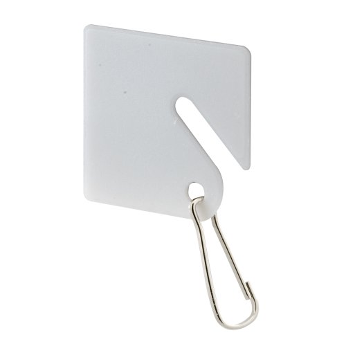 0049793842695 - PRIME-LINE PRODUCTS EP 4269 KEY TAG WITH HOOK, WHITE PLASTIC,(PACK OF 20)