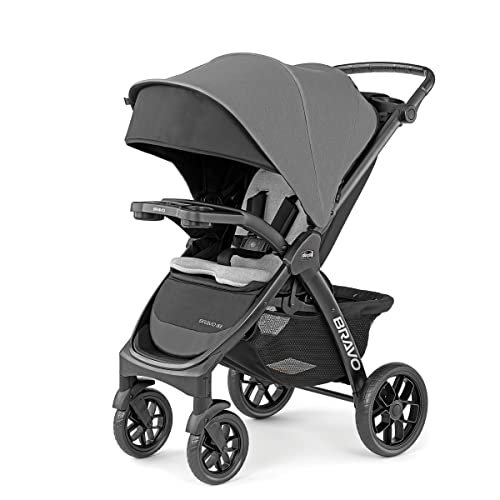 0049796612622 - CHICCO BRAVO LE CLEARTEX QUICK-FOLD STROLLER - PEWTER