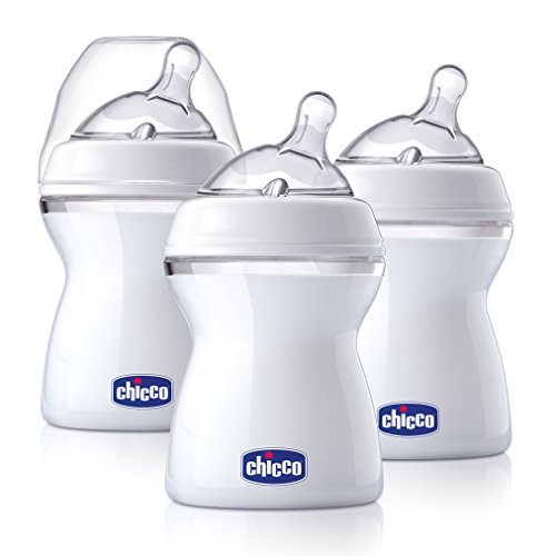 0049796808254 - CHICCO NATURAL FIT TRI-PACK BOTTLES WITH BONUS STRAIGHT NIPPLE, 0 MONTHS+, 8 OUNCE